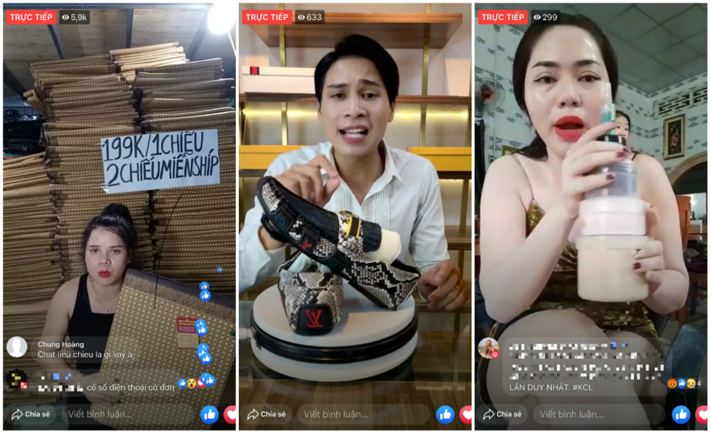 ベトナムSNSマーケティング最新動向：日本製品の販売を解説：数百人から数千人が生視聴している、Facebookでのライブコマース配信