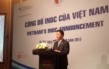 ベトナム政府のカーボンニュートラル最新動向：2050年に温室効果ガス排出ゼロ：ベトナム資源環境省長TRAN HONG HA 氏によるINDC発表（2015年）