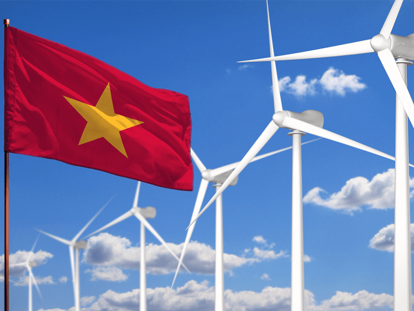 ベトナム政府のカーボンニュートラル最新動向：2050年に温室効果ガス排出ゼロ：ベトナムは石炭火力発電の割合を削減し、風力発電の割合を増加させる方針を固めている