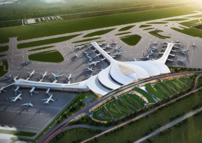 ベトナム建設市場の最新動向と将来予測：VCGが注力するロンタイン国際空港の完成イメージ